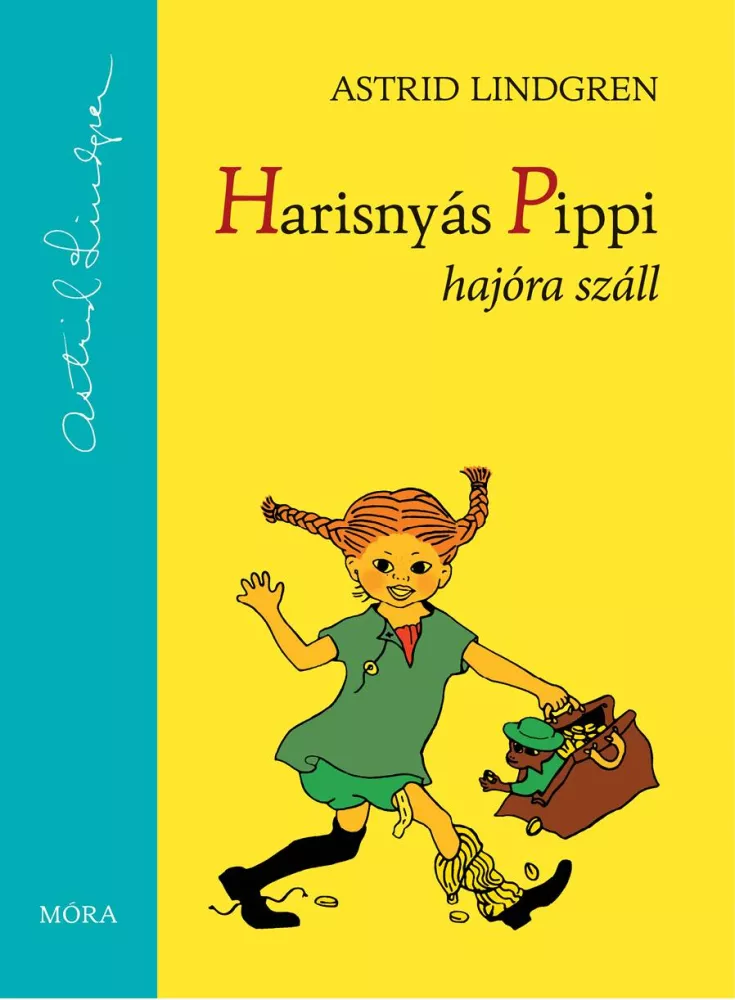 Harisnyás Pippi hajóra száll borító