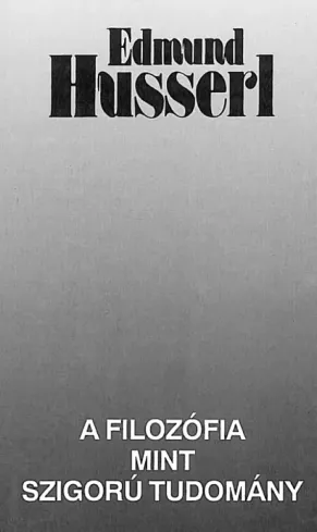 A filozófia mint szigorú tudomány