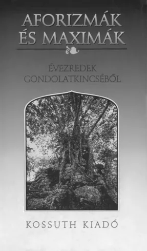 Aforizmák és maximák borító