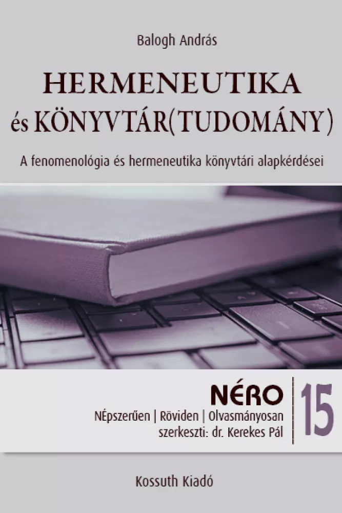 Hermeneutika és könyvtár(tudomány) borító