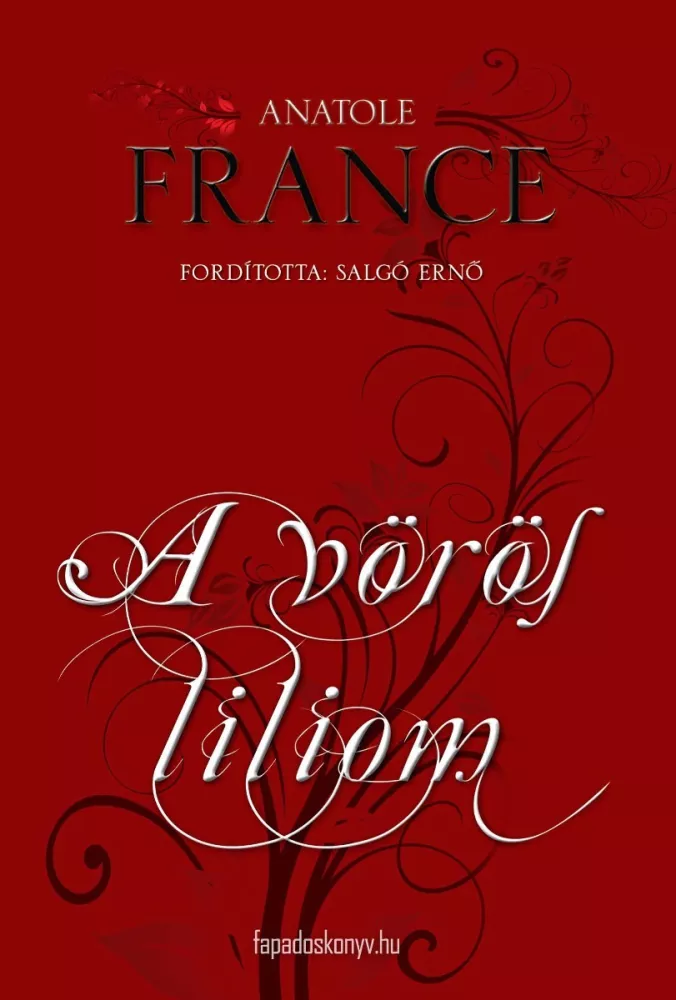 A vörös liliom borító