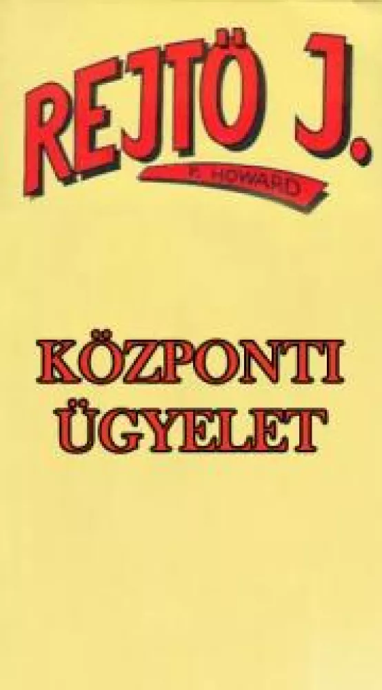Központi ügyelet borító
