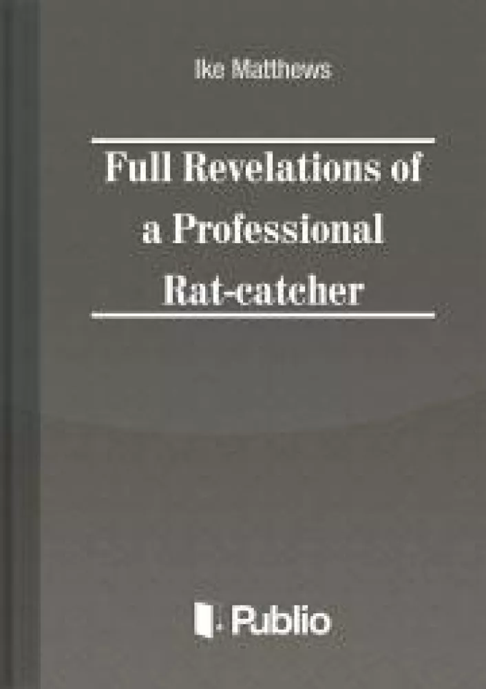 Full Revelations of a Professional Rat-catcher borító