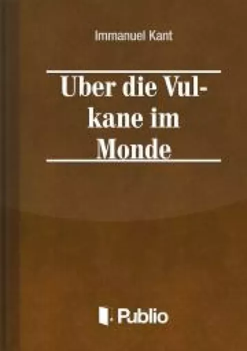 Über die Vulkane im Monde borító
