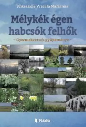 Mélykék égen habcsók felhők borító