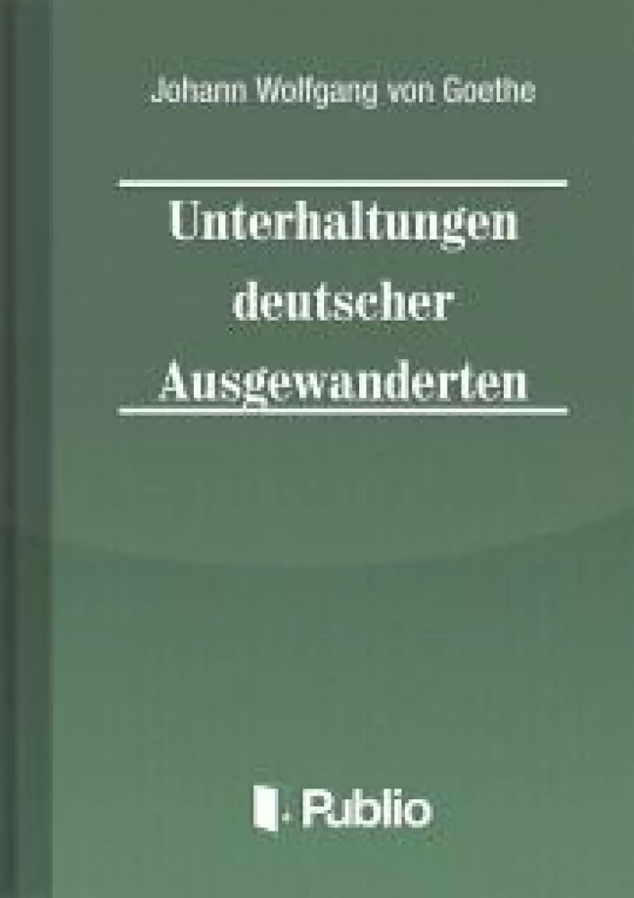 Unterhaltungen deutscher Ausgewanderten borító