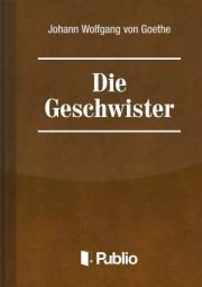 Die Geschwister-Ein Schauspiel in einem Akt borító