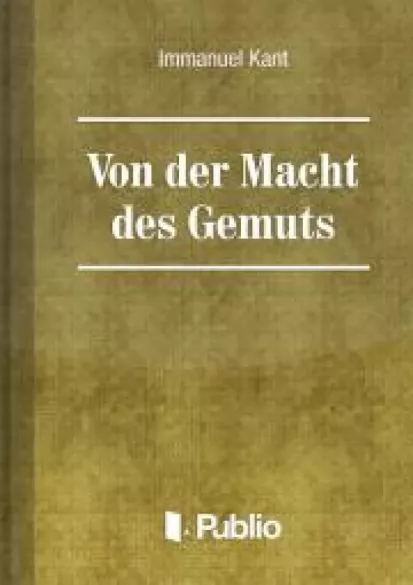 Von der Macht des Gemüts borító