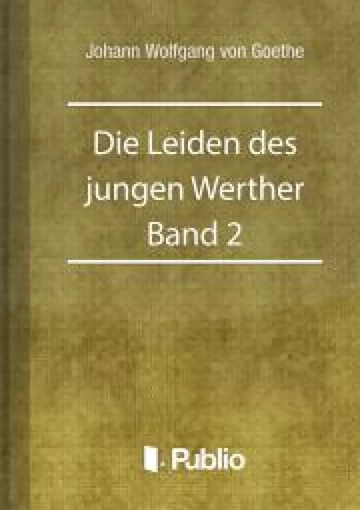 Die Leiden des jungen Werther - Band 2 borító