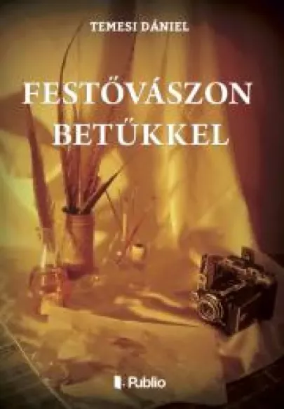 Festővászon betűkkel borító