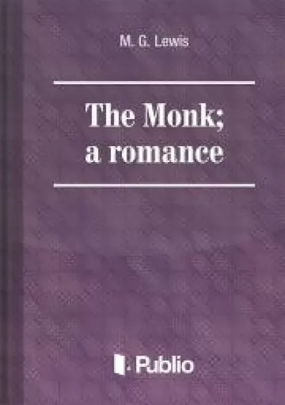 The Monk: a romance borító