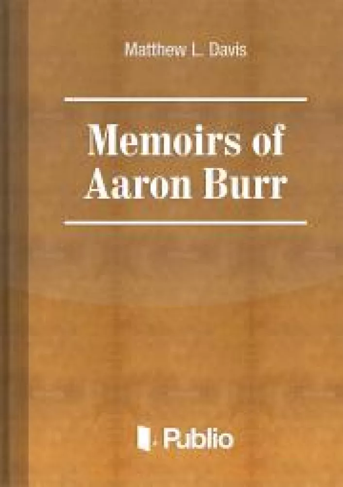 Memoirs of Aaron Burr borító