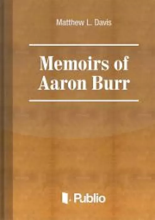 Memoirs of Aaron Burr borító
