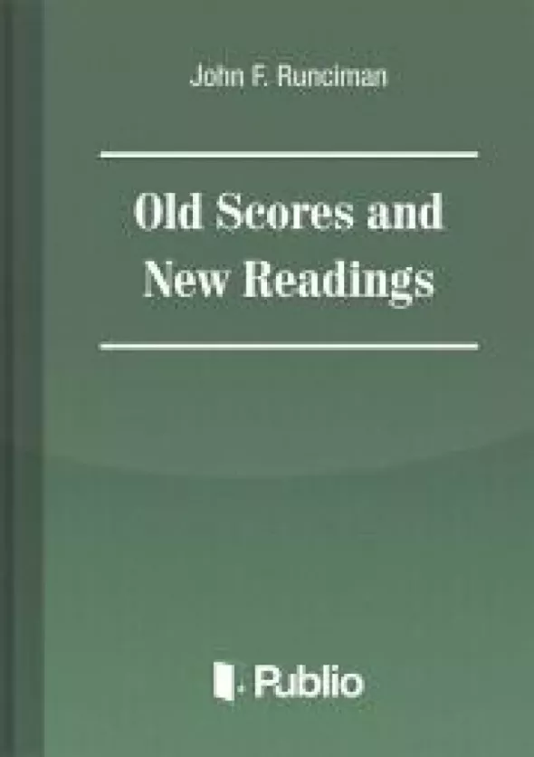 Old Scores and New Readings borító