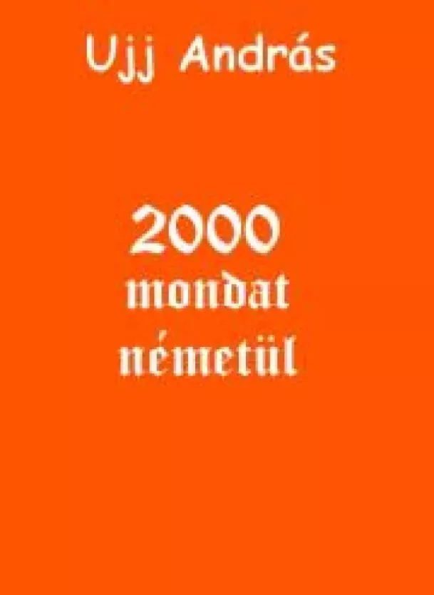 2000 mondat németül borító