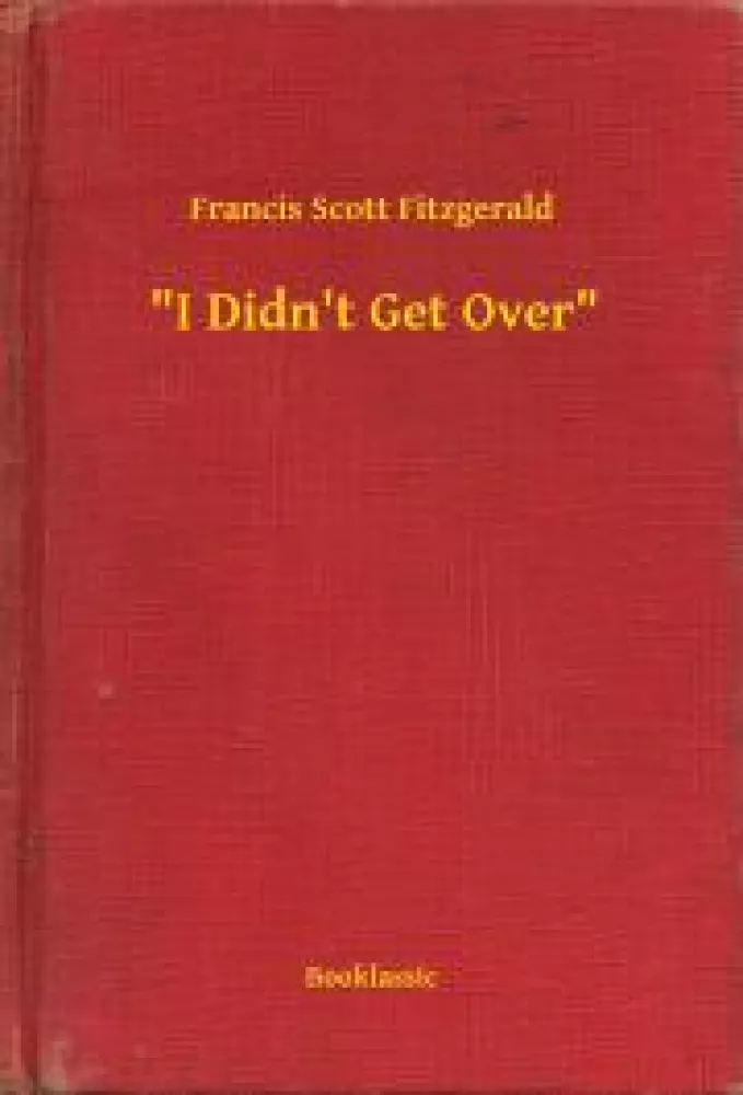 "I Didn't Get Over" borító