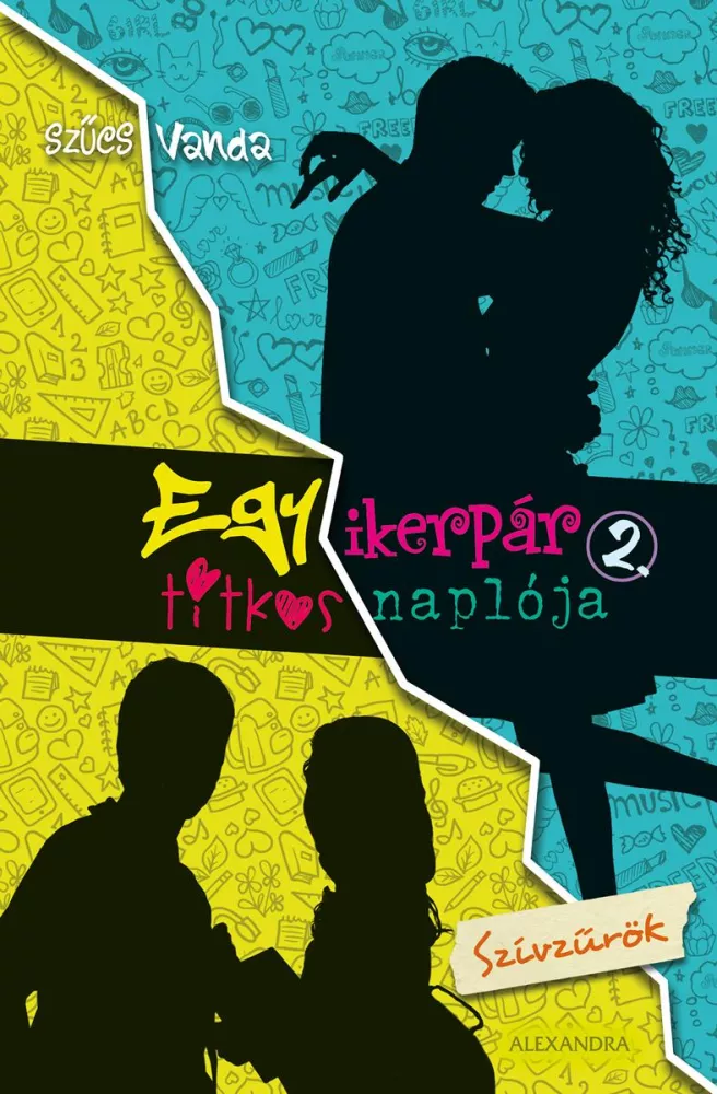 Egy ikerpár titkos naplója 2. - Szívzűrök borító