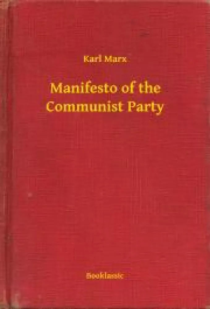 Manifesto of the Communist Party borító