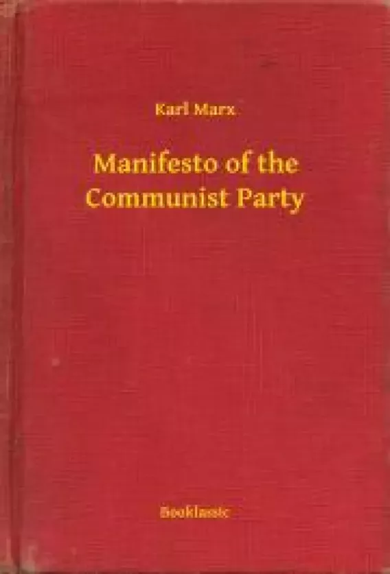 Manifesto of the Communist Party borító