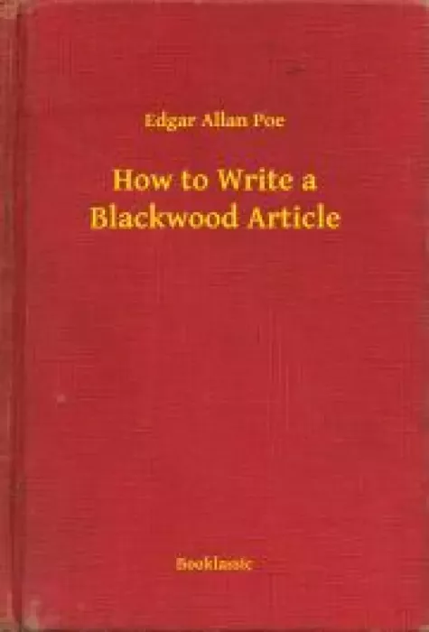 How to Write a Blackwood Article borító