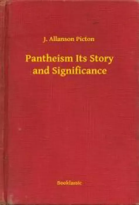 Pantheism Its Story and Significance borító