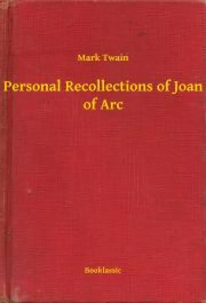 Personal Recollections of Joan of Arc borító