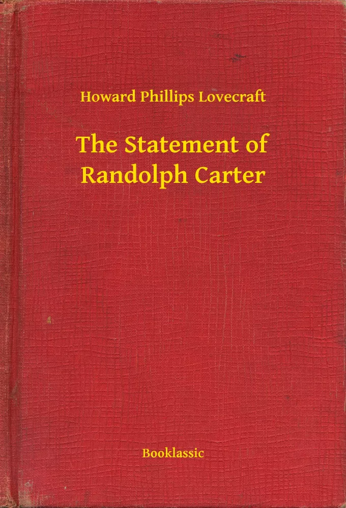 The Statement of Randolph Carter borító