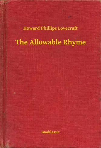 The Allowable Rhyme borító