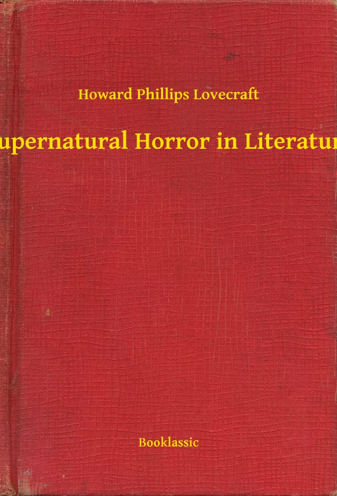 Supernatural Horror in Literature borító