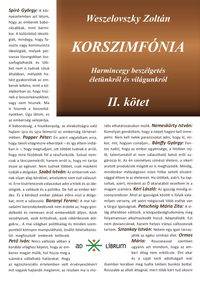 Korszimfónia borító