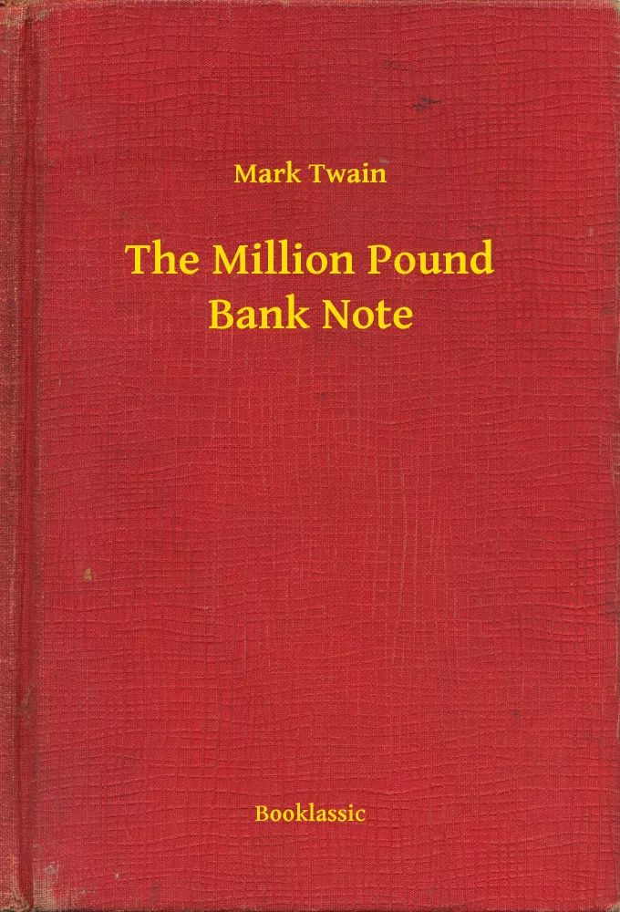 The Million Pound Bank Note borító