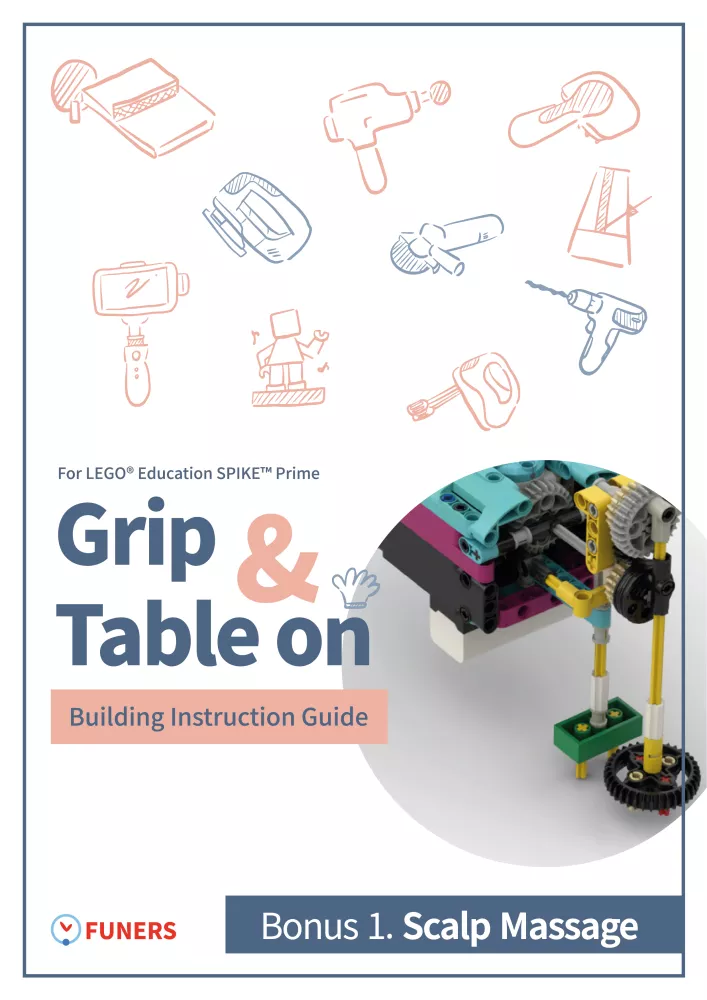 SPIKE™ Prime Bonus 1 Scalp Massage Building Instruction Guide borító