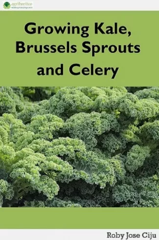 Growing Kale Leaves, Brussels Sprouts and Celery borító