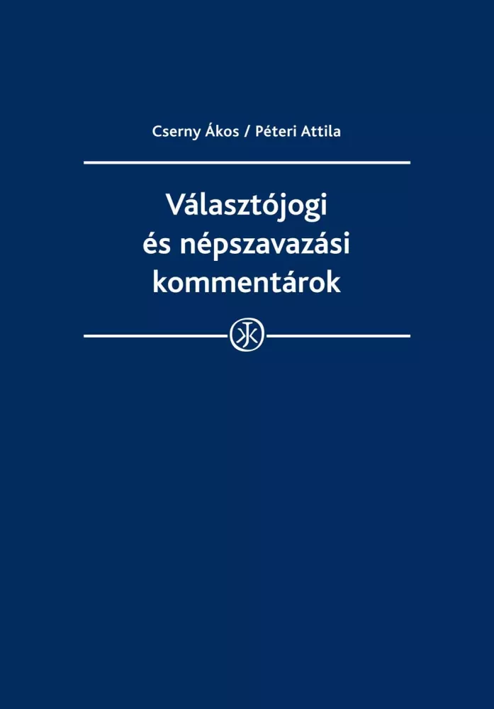 Választójogi és népszavazási kommentárok borító