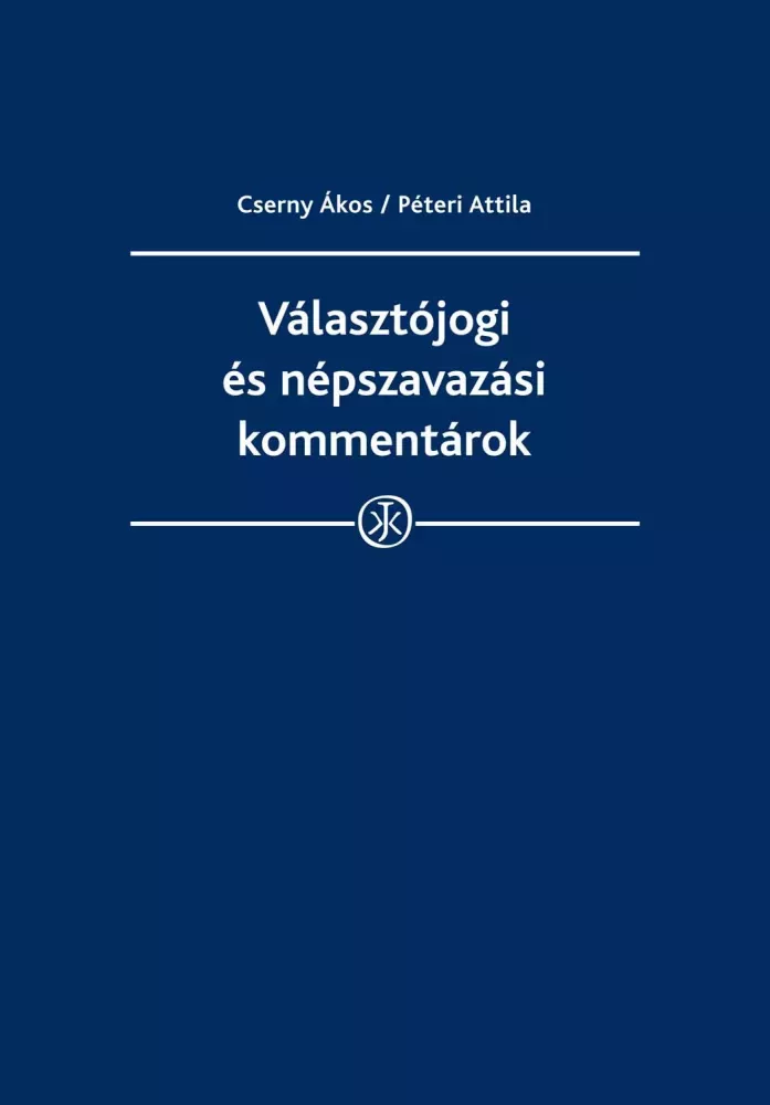 Választójogi és népszavazási kommentárok borító