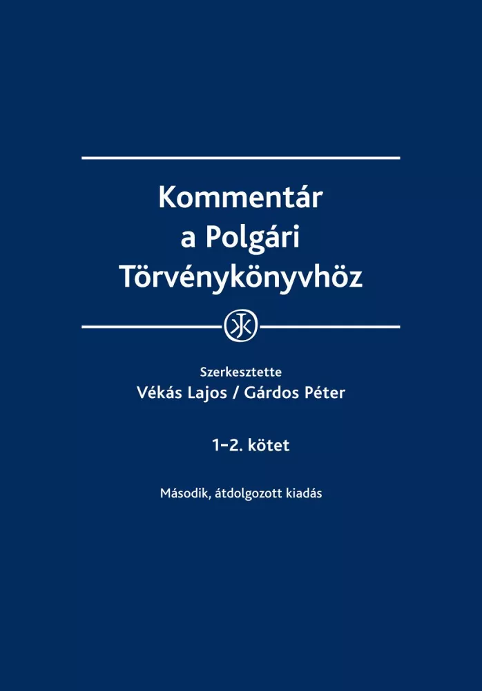 Kommentár a Polgári Törvénykönyvhöz borító
