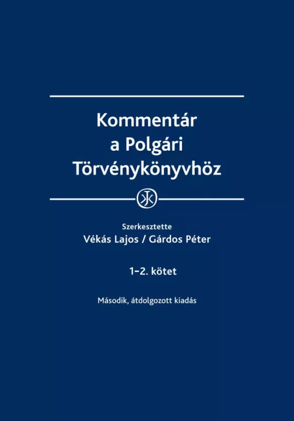 Kommentár a Polgári Törvénykönyvhöz borító