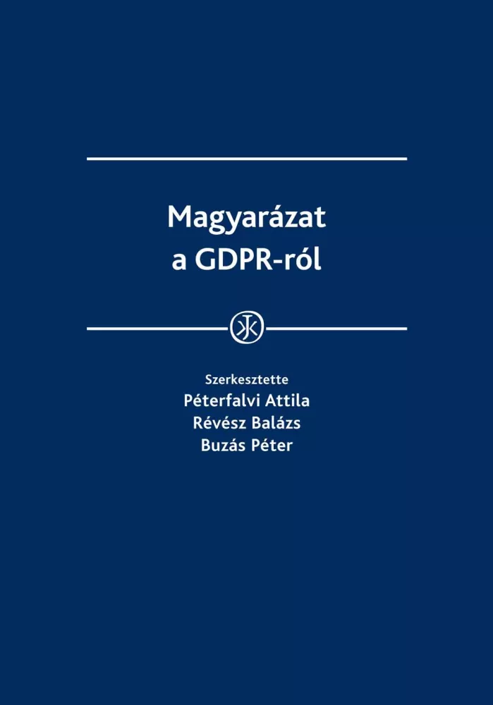 Magyarázat a GDPR-ról borító