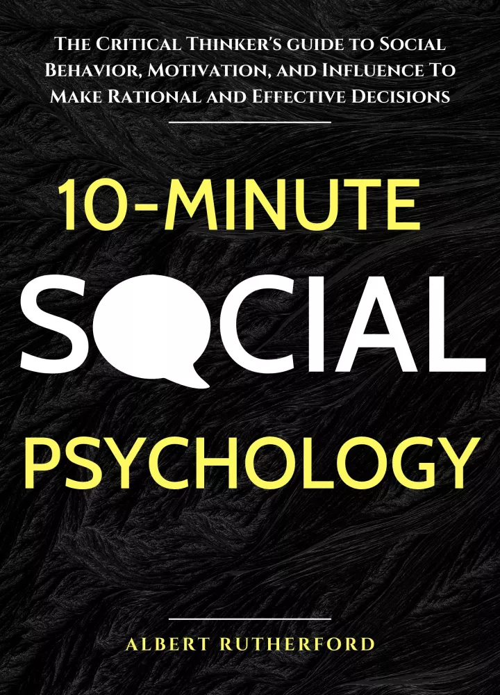 10-Minute Social Psychology borító