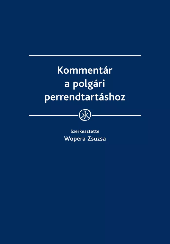 Kommentár a polgári perrendtartáshoz borító
