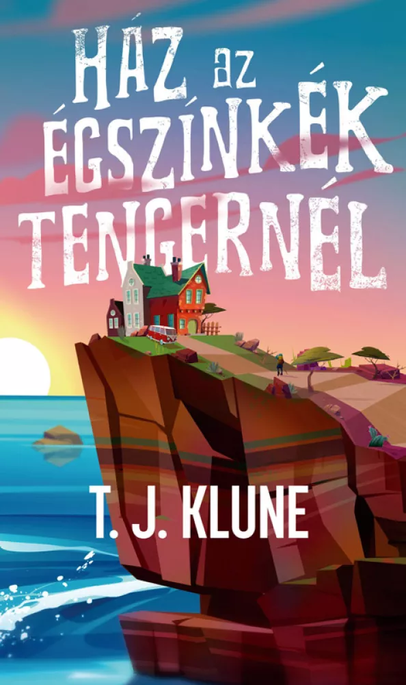 Ház az égszínkék tengernél borító