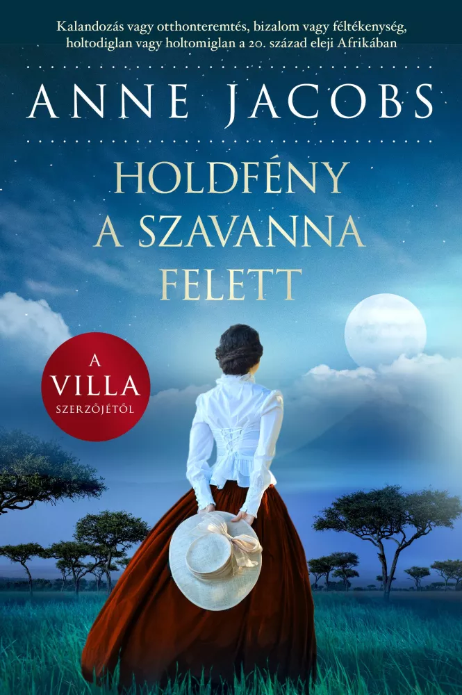 Holdfény ​a szavanna felett borító