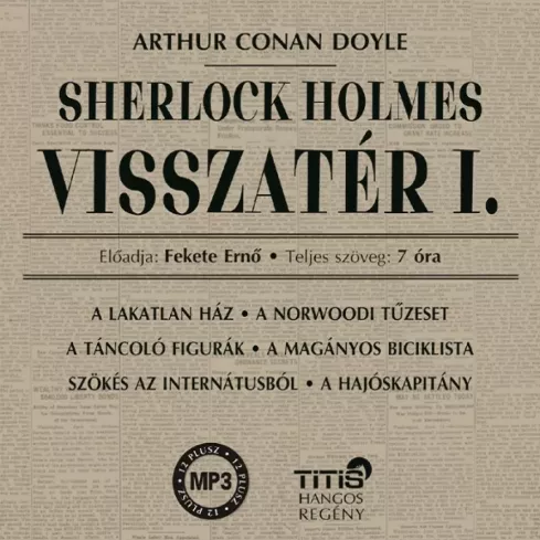 Sherlock Holmes visszatér I. borító