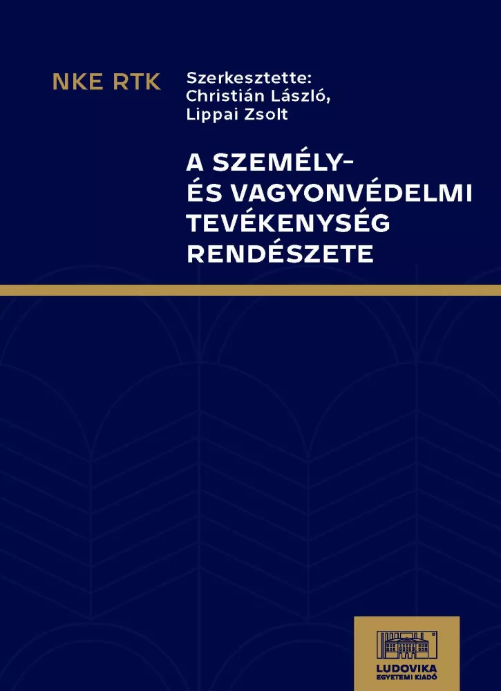 A személy- és vagyonvédelmi tevékenység borító