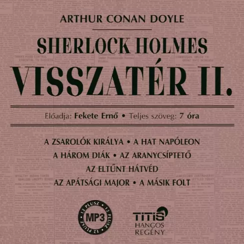 Sherlock Holmes visszatér II. borító