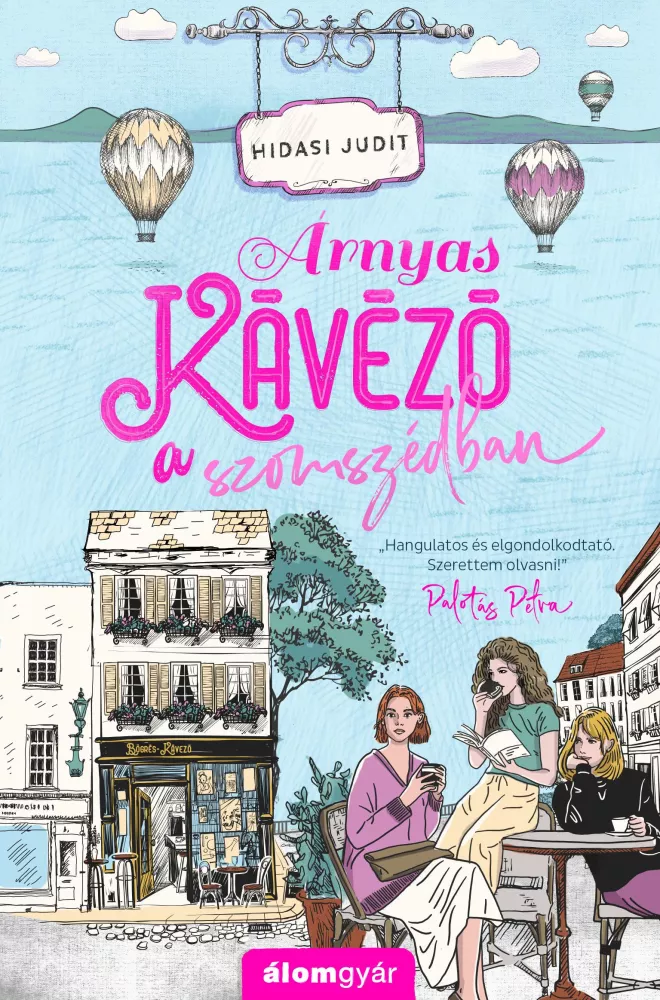 Árnyas kávézó a szomszédban borító