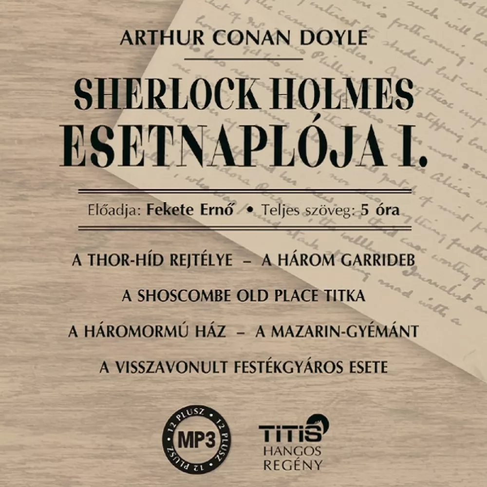 Sherlock Holmes esetnaplója I. borító
