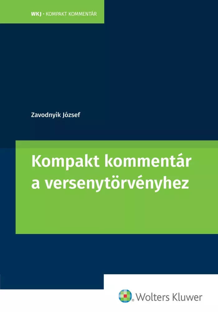 Kompakt kommentár a versenytörvényhez borító