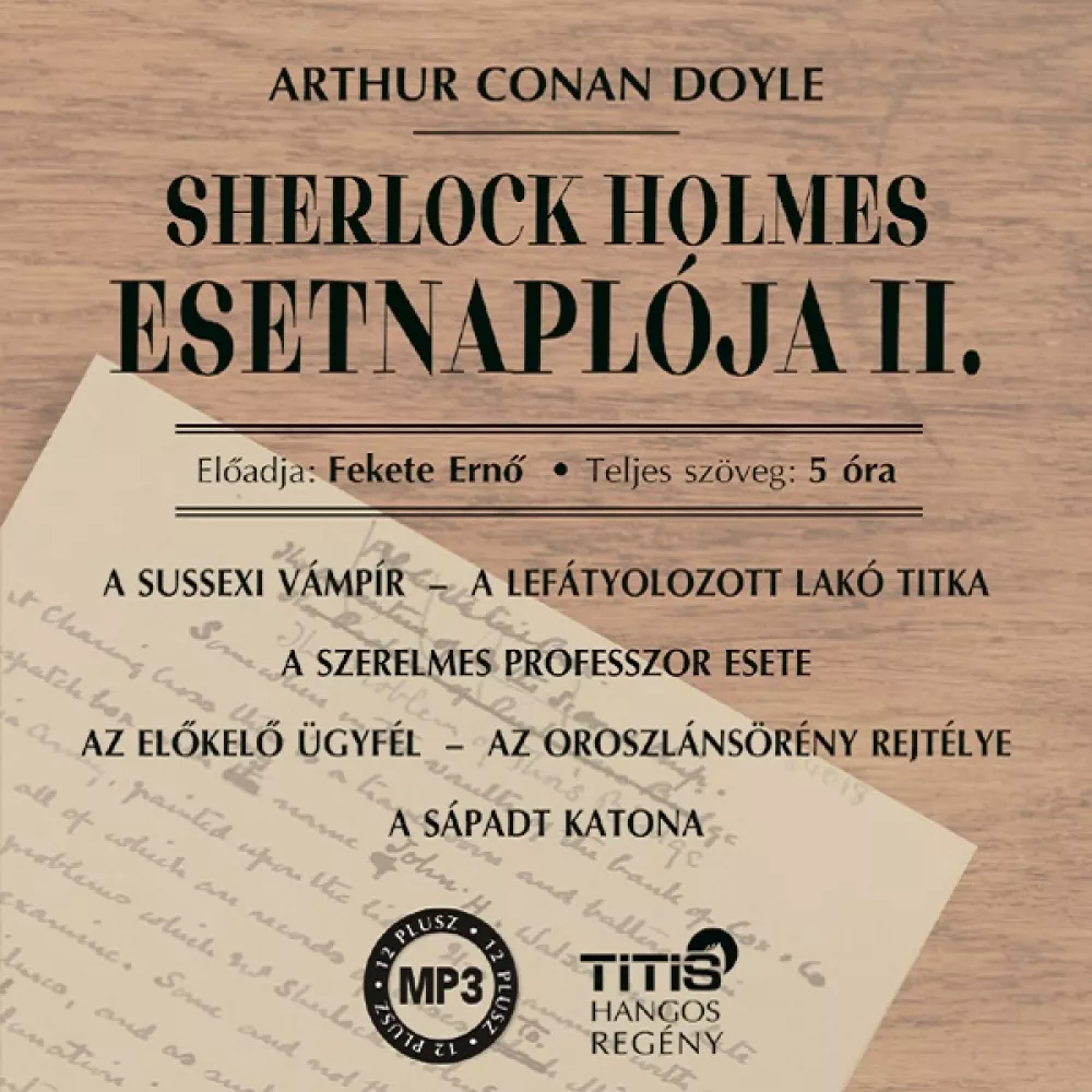 Sherlock Holmes esetnaplója II. borító