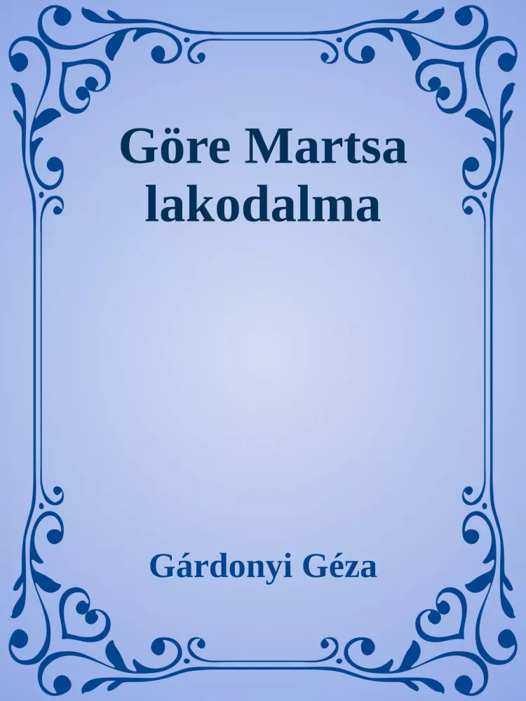 Göre Martsa lakodalma borító